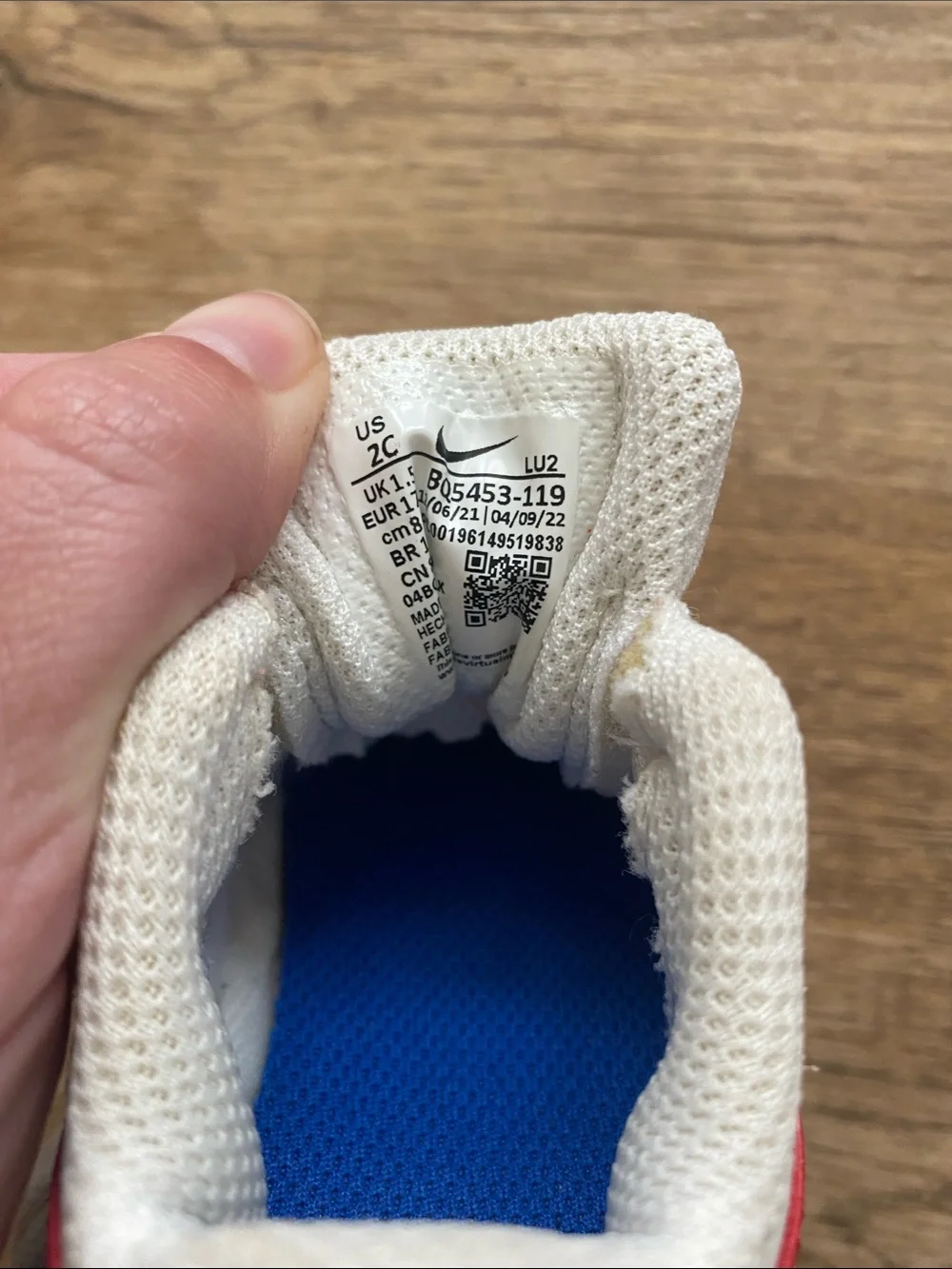 Nike size 2c